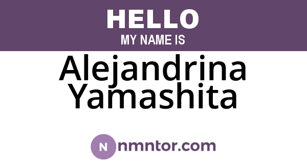 Alejandrina Yamashita