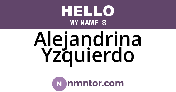 Alejandrina Yzquierdo