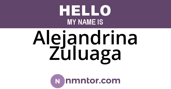 Alejandrina Zuluaga