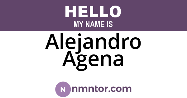Alejandro Agena