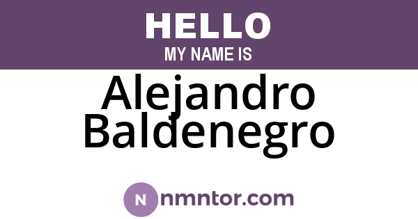 Alejandro Baldenegro