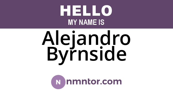 Alejandro Byrnside