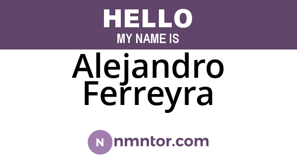 Alejandro Ferreyra