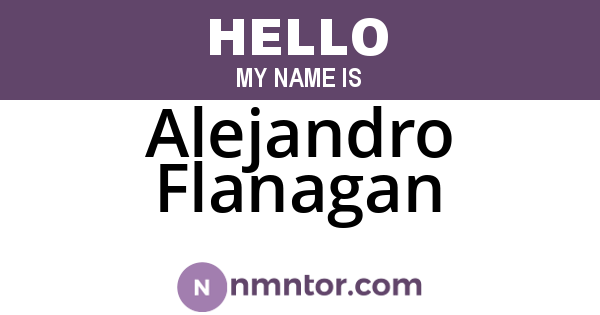 Alejandro Flanagan