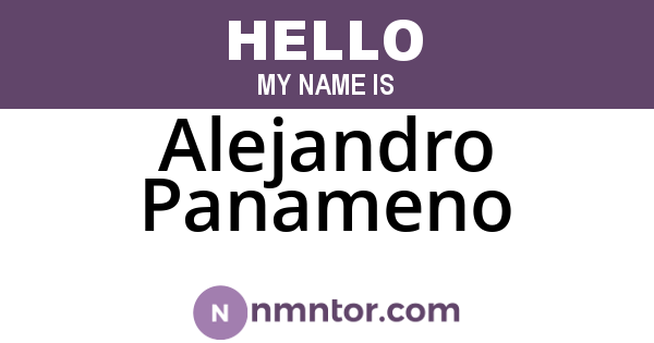 Alejandro Panameno
