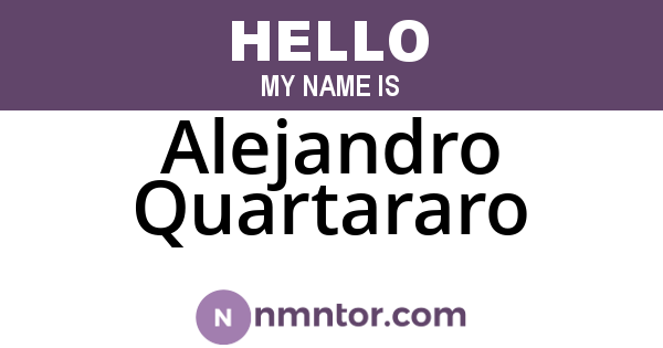 Alejandro Quartararo