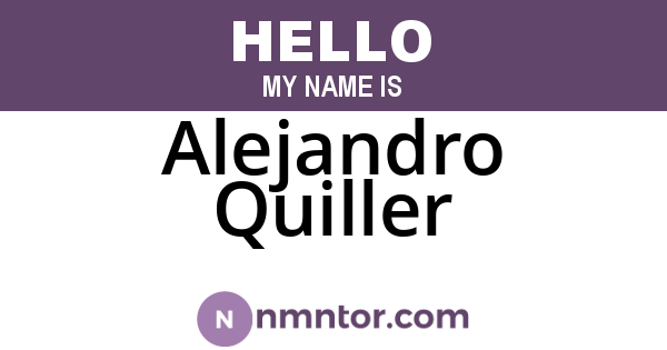 Alejandro Quiller