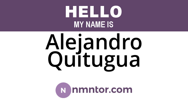 Alejandro Quitugua