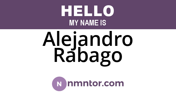 Alejandro Rabago
