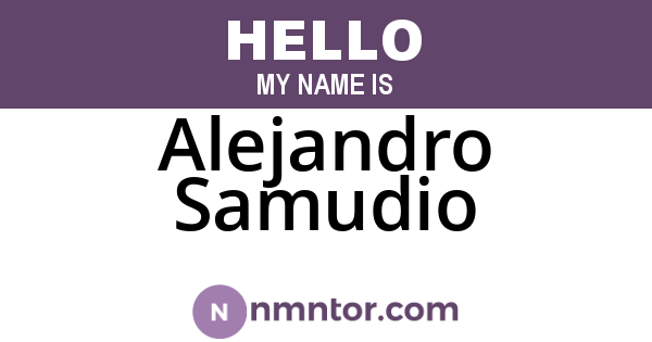 Alejandro Samudio