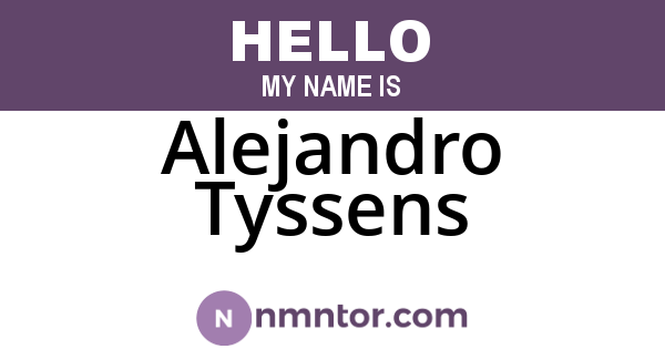 Alejandro Tyssens
