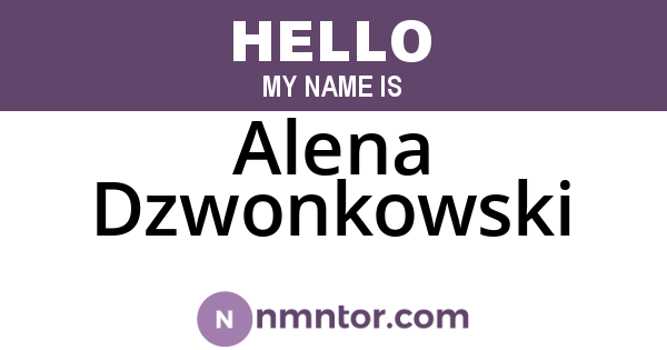 Alena Dzwonkowski