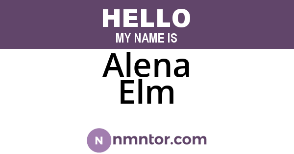 Alena Elm