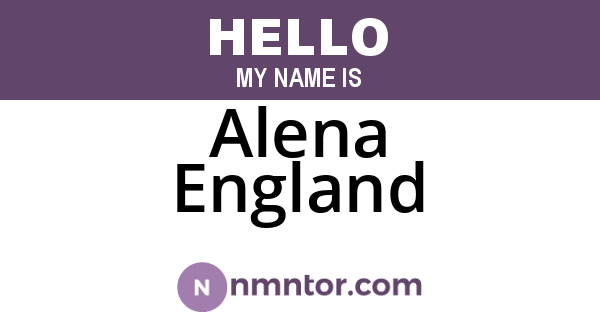 Alena England