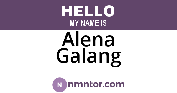 Alena Galang