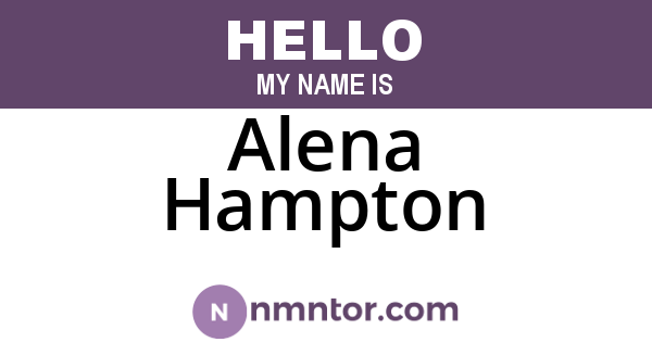 Alena Hampton
