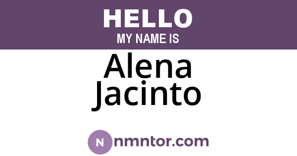 Alena Jacinto