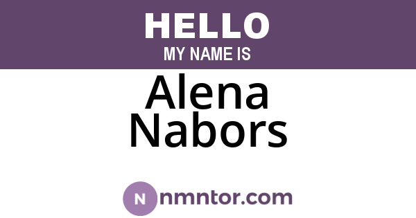 Alena Nabors