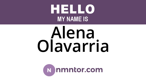 Alena Olavarria