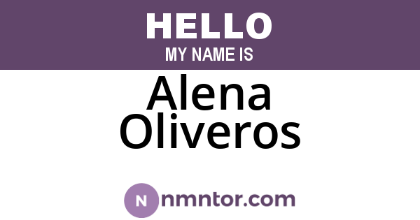 Alena Oliveros