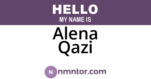 Alena Qazi