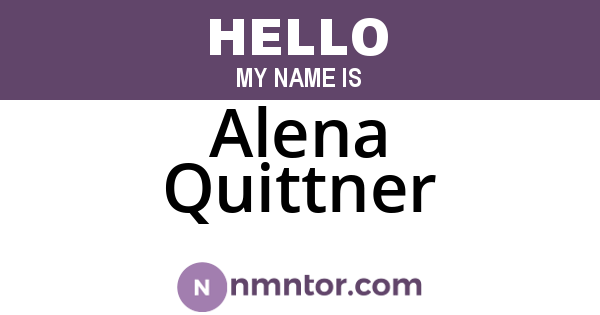 Alena Quittner