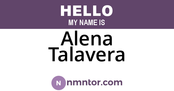 Alena Talavera