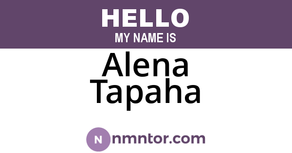 Alena Tapaha