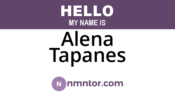 Alena Tapanes