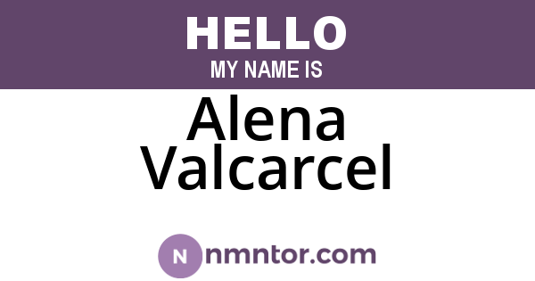 Alena Valcarcel