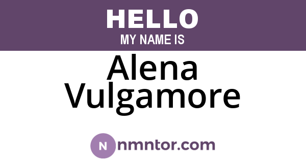 Alena Vulgamore