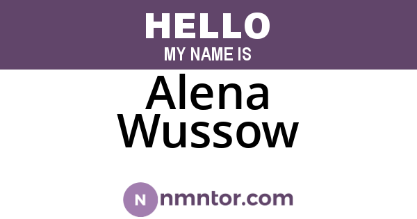 Alena Wussow