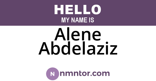 Alene Abdelaziz
