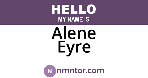 Alene Eyre