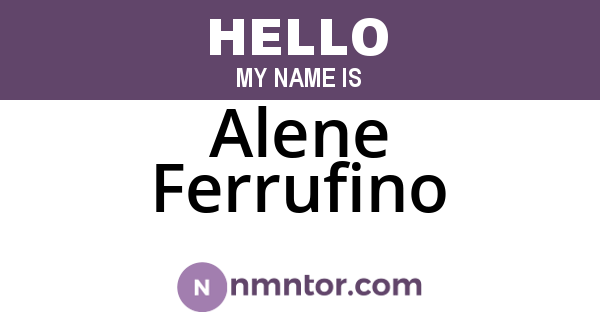 Alene Ferrufino