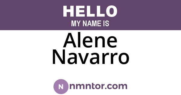 Alene Navarro