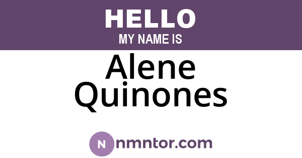 Alene Quinones