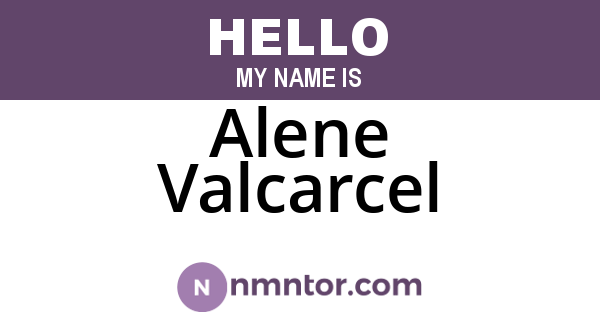 Alene Valcarcel