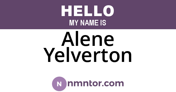 Alene Yelverton