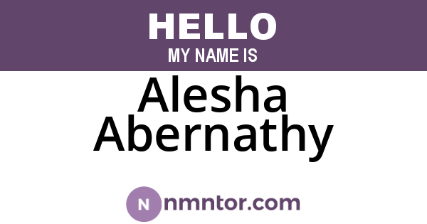 Alesha Abernathy