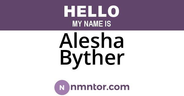 Alesha Byther