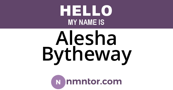 Alesha Bytheway