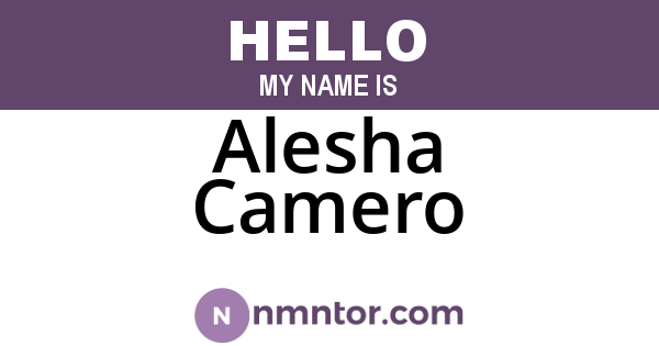 Alesha Camero