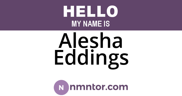 Alesha Eddings