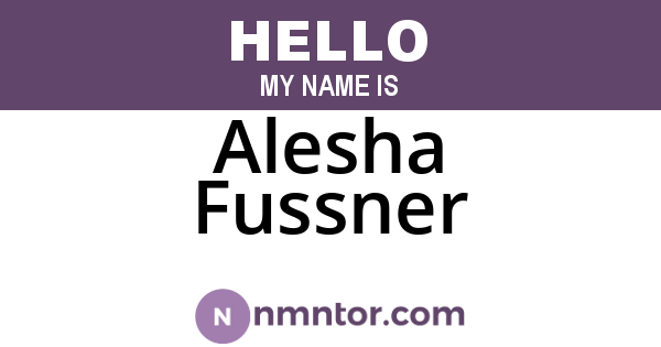 Alesha Fussner
