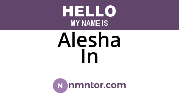 Alesha In