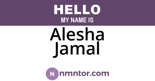 Alesha Jamal