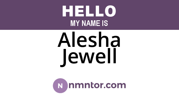 Alesha Jewell