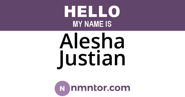 Alesha Justian