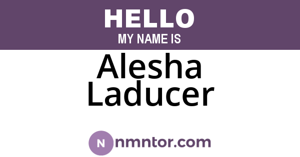Alesha Laducer